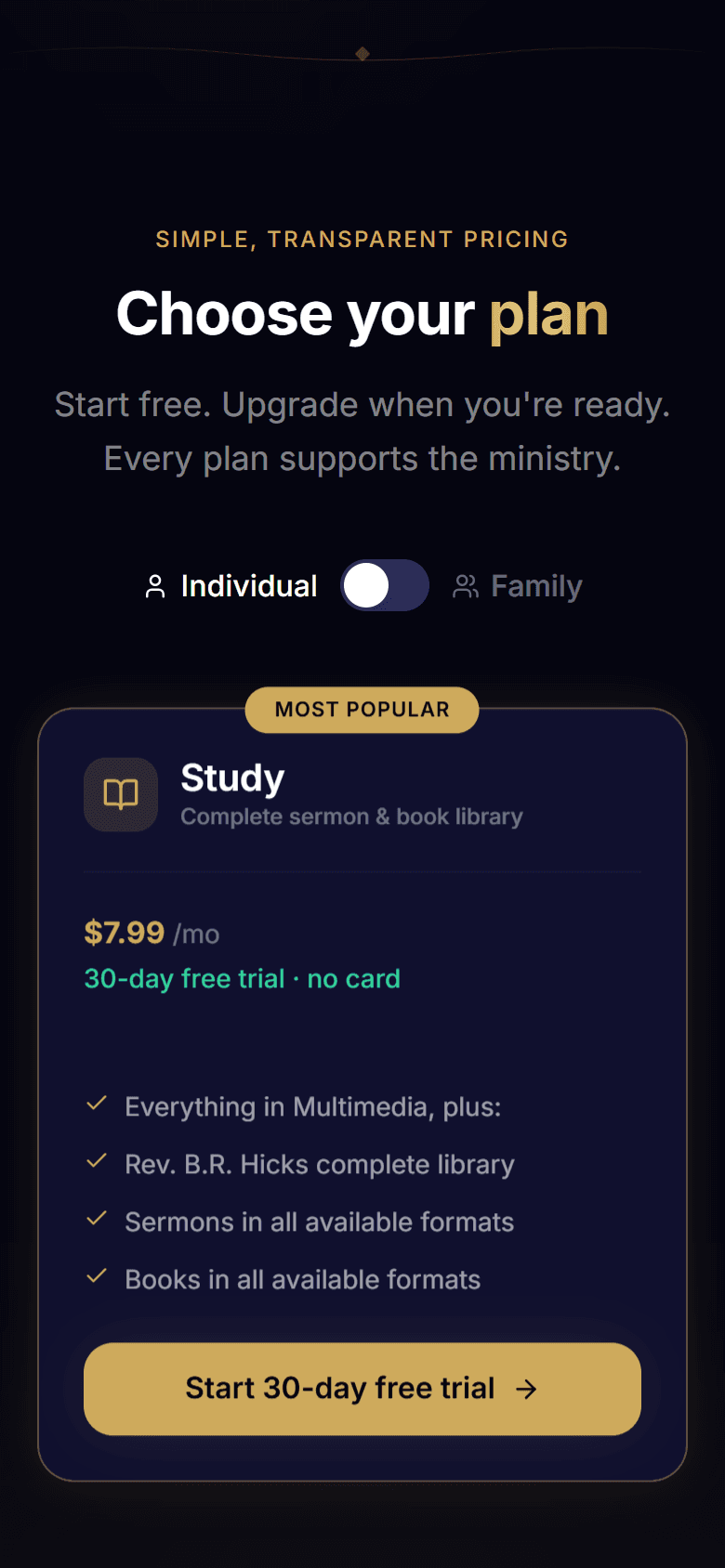 Choosing a CGC+ plan